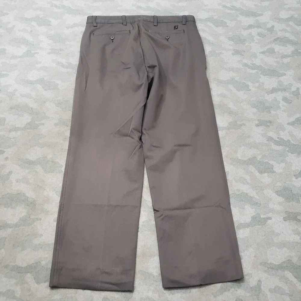 FJ Footjoy Pants Mens 33x30 Gray Pockets Straight Leg Golf Outdoors Sport